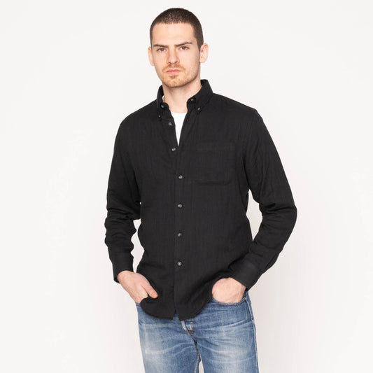 Easy Shirt Double Weave Gauze Black