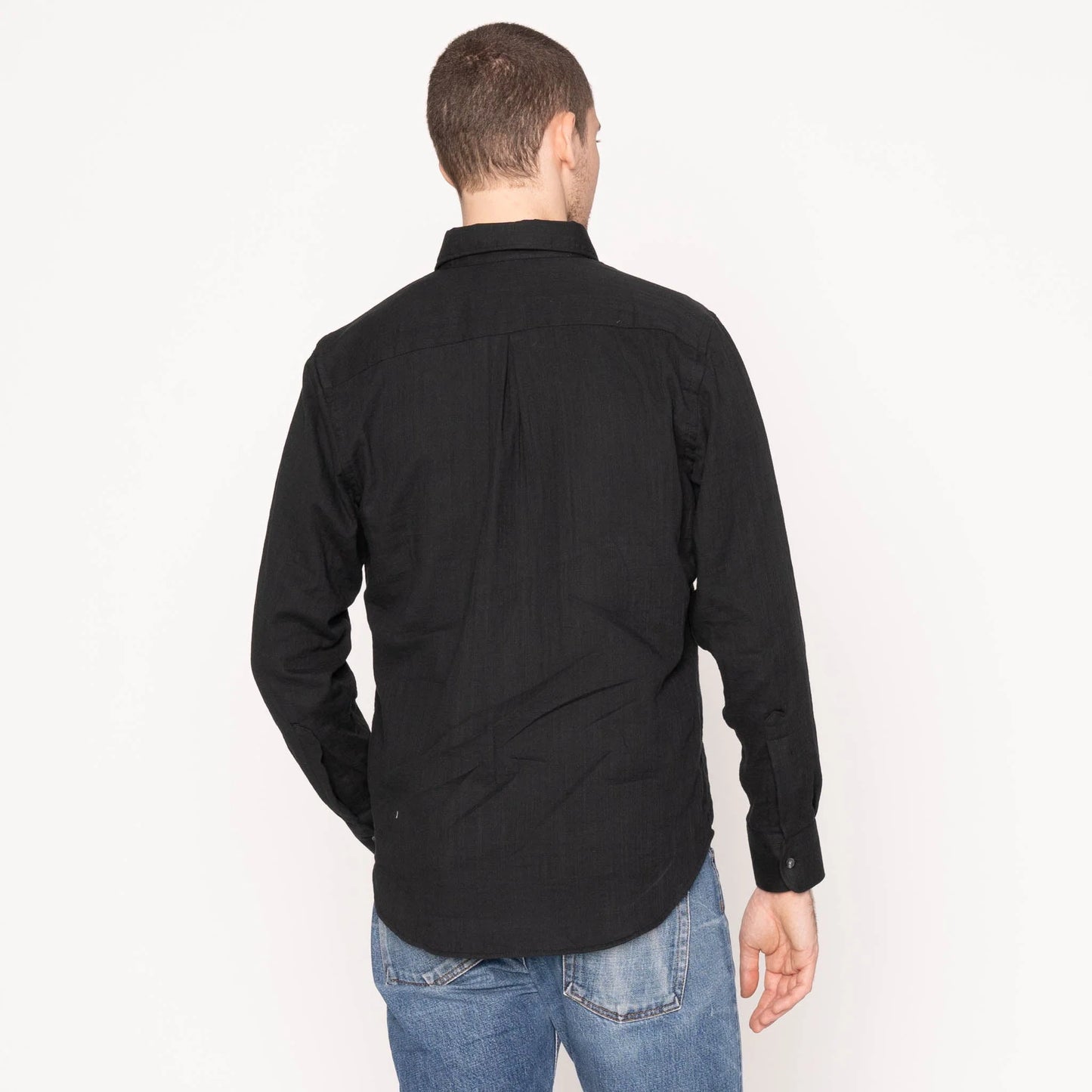 Easy Shirt Double Weave Gauze Black