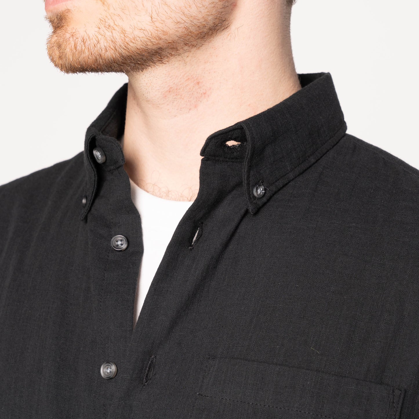 Easy Shirt Double Weave Gauze Black