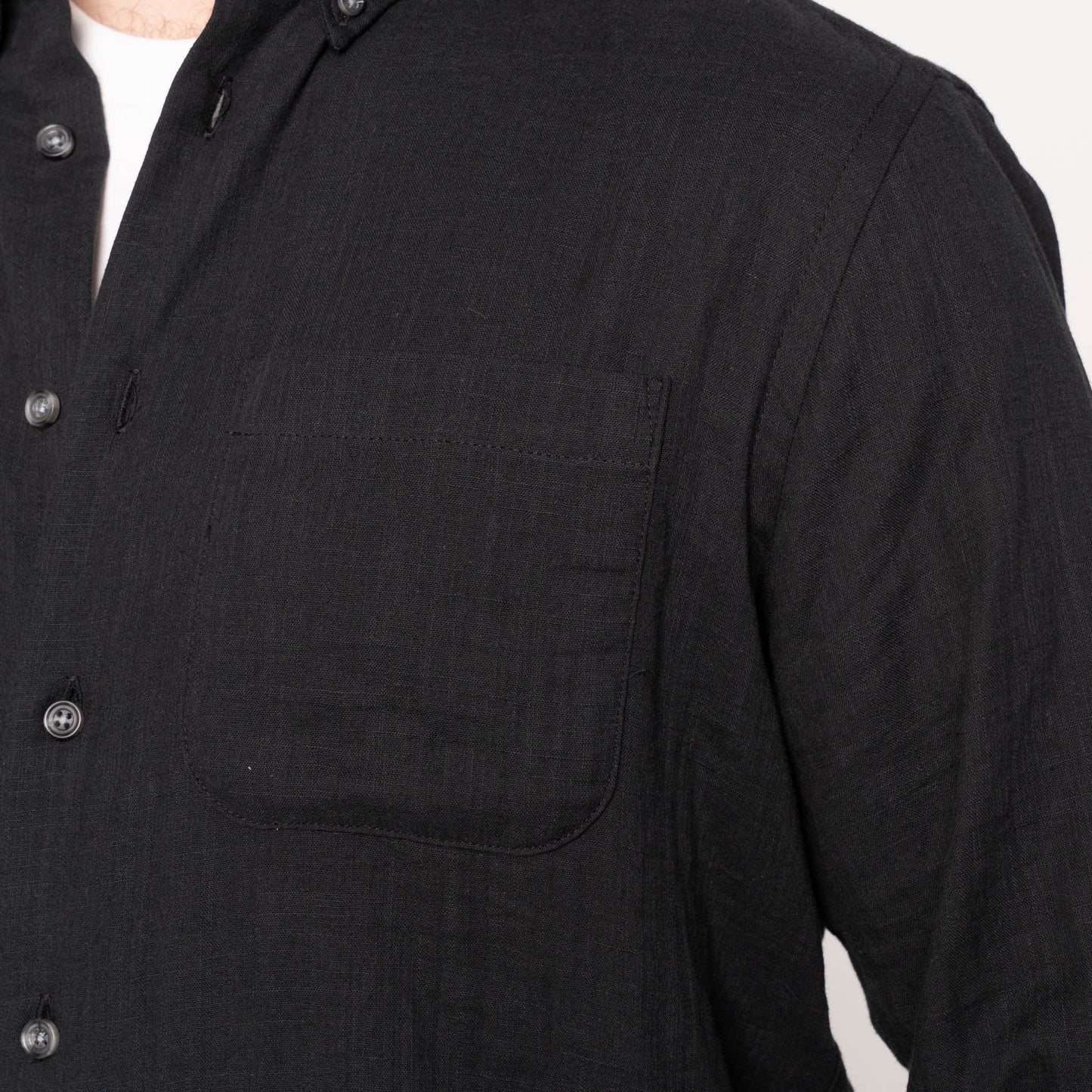 Easy Shirt Double Weave Gauze Black