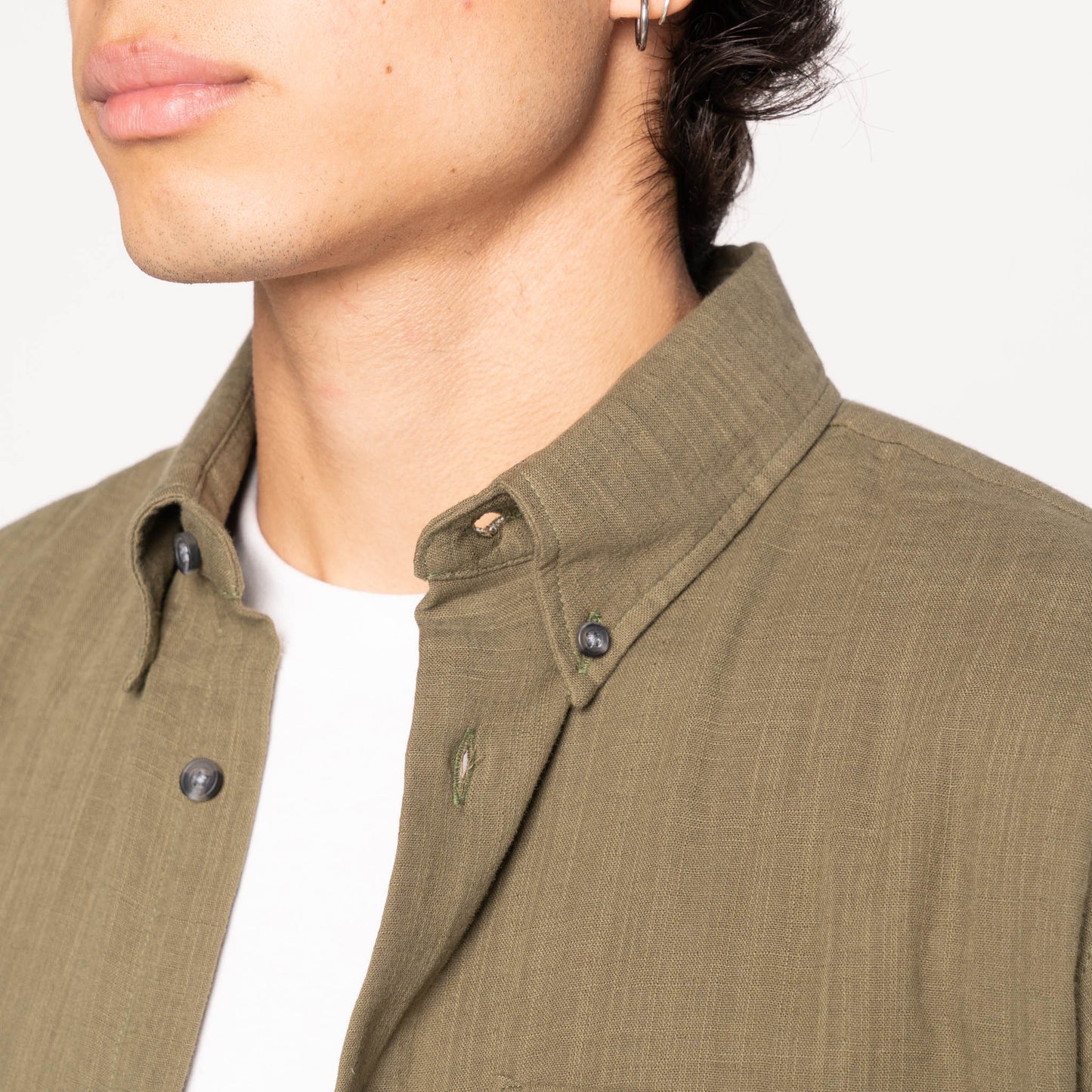 Easy Shirt Double Weave Gauze Juniper