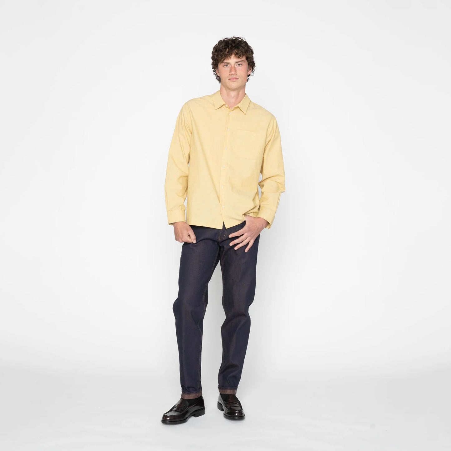 True Shirt Selvedge Chambray Yellow