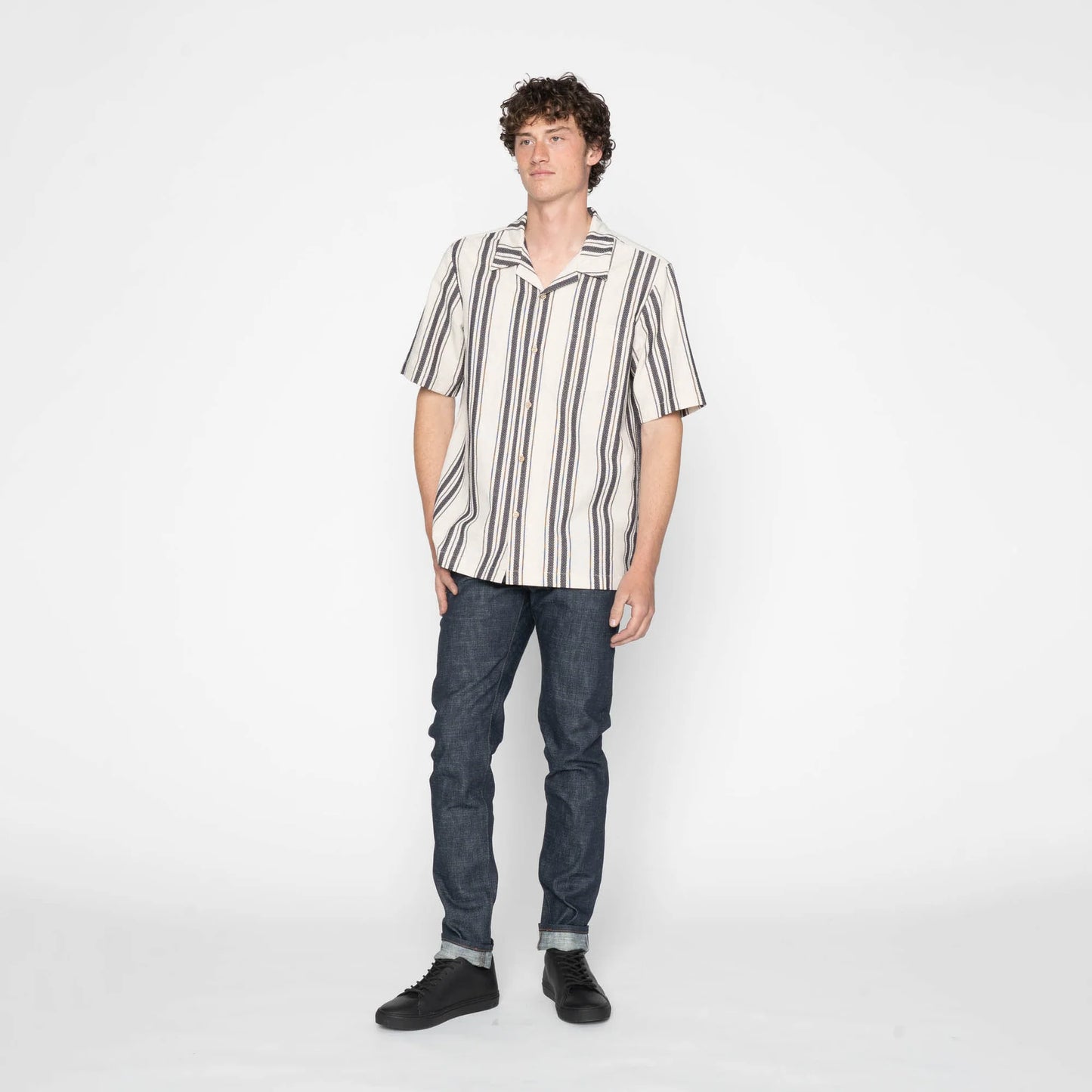 Aloha Shirt Dobby Bands Natural
