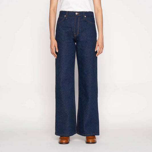 Wild Wild West - 2x1 Nep Dungaree Denim - Mid Indigo