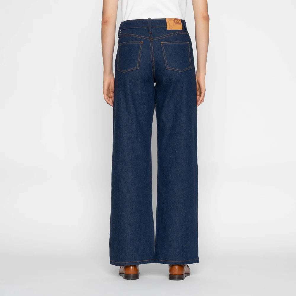Wild Wild West - 2x1 Nep Dungaree Denim - Mid Indigo