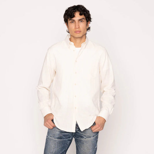 Easy Shirt Double Weave Slub Gauze White