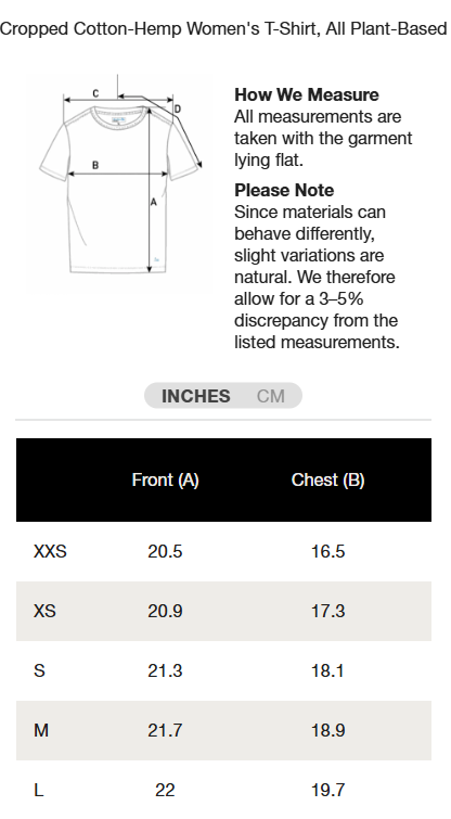 WHPT02C.01 Women’s Cropped T-Shirt White