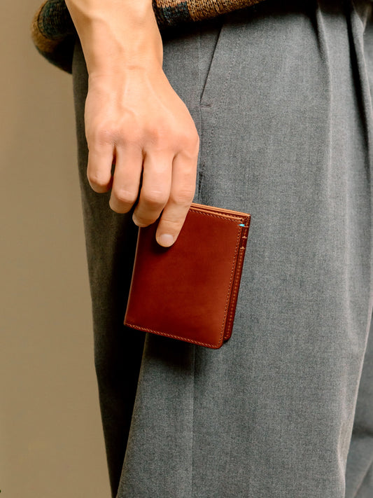 Toscano Italian Leather Bifold Wallet - Tuscan Tan