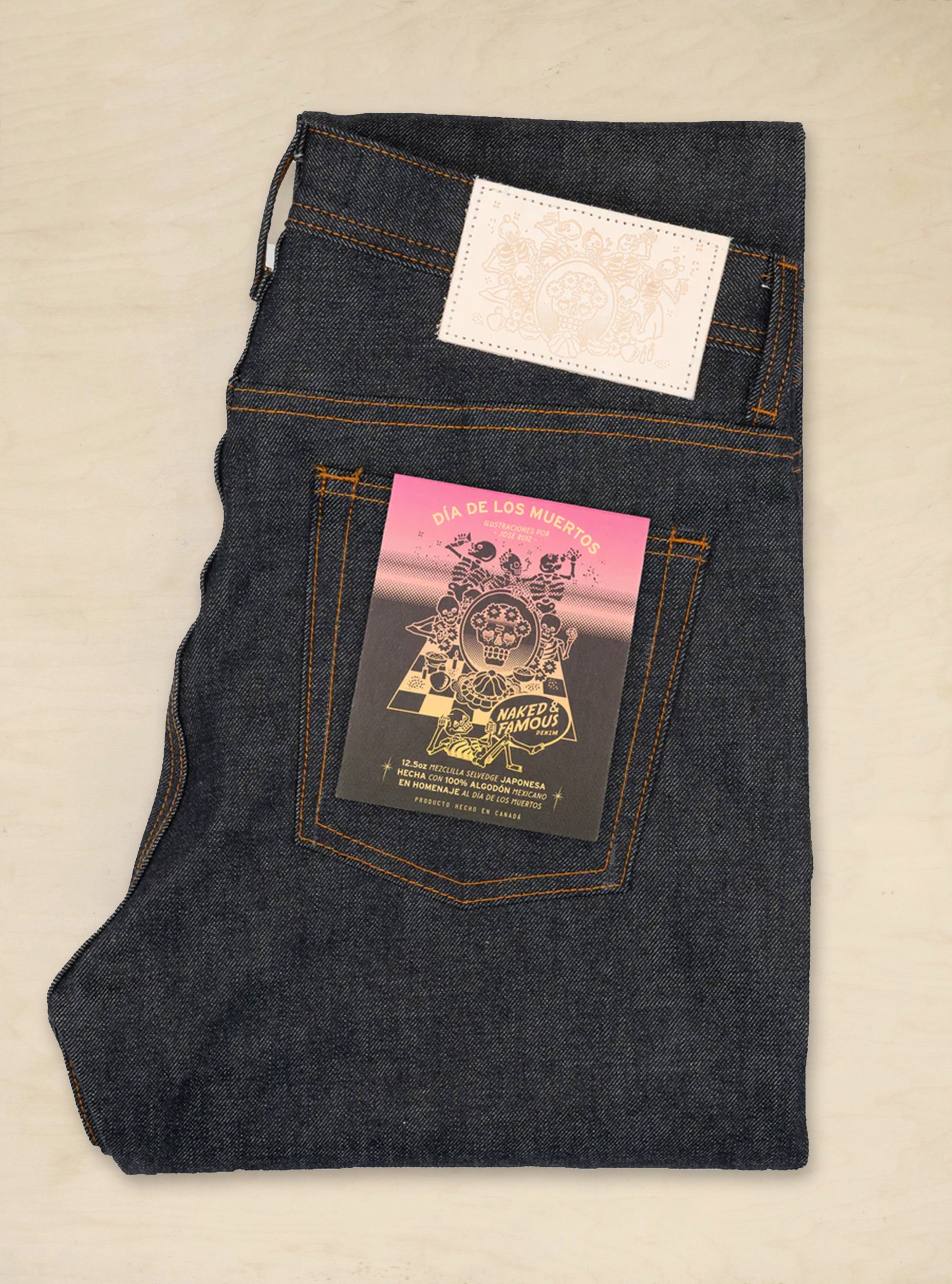 Naked & Famous 33 Weird Guy Standard Slub popular Japanese Raw Denim Jeans