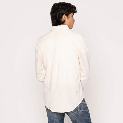 Easy Shirt Double Weave Slub Gauze White