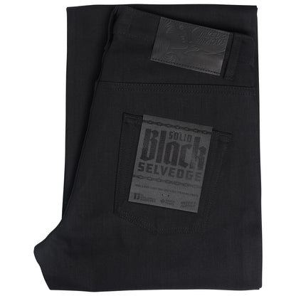 Groovy Guy Solid Black Selvedge 13oz