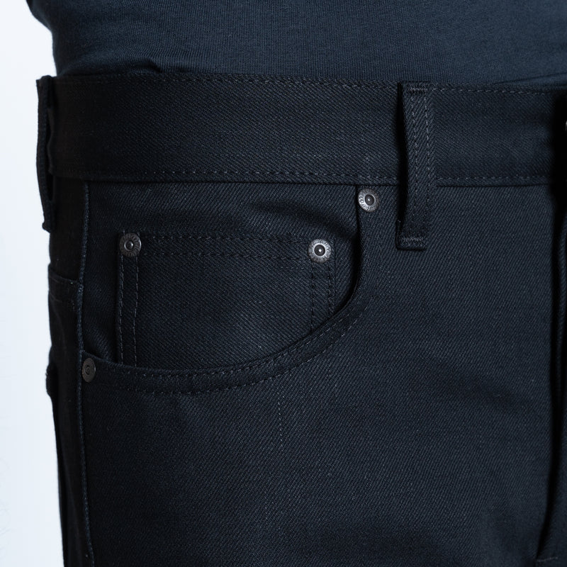 Groovy Guy Solid Black Selvedge 13oz