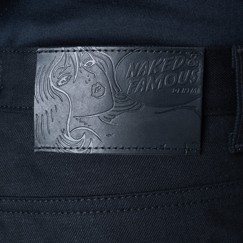 Groovy Guy Solid Black Selvedge 13oz