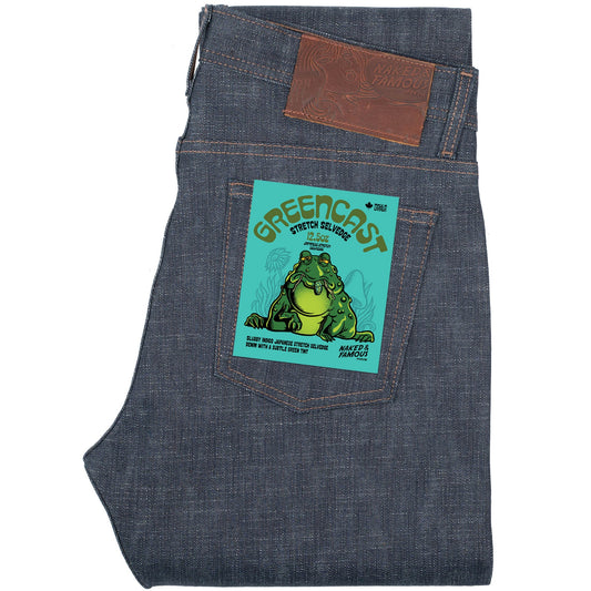 Weird Guy Greencast Slub Stretch Selvedge Indigo