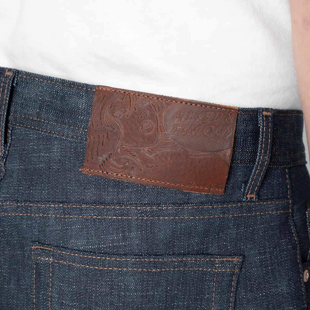 Weird Guy Greencast Slub Stretch Selvedge Indigo