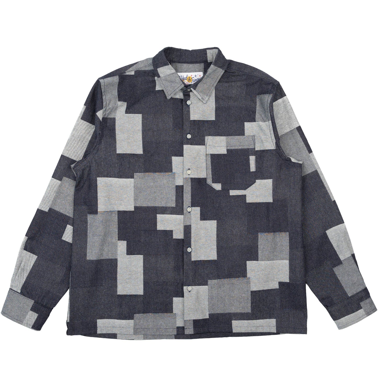 True Shirt Jacquard Denim Indigo