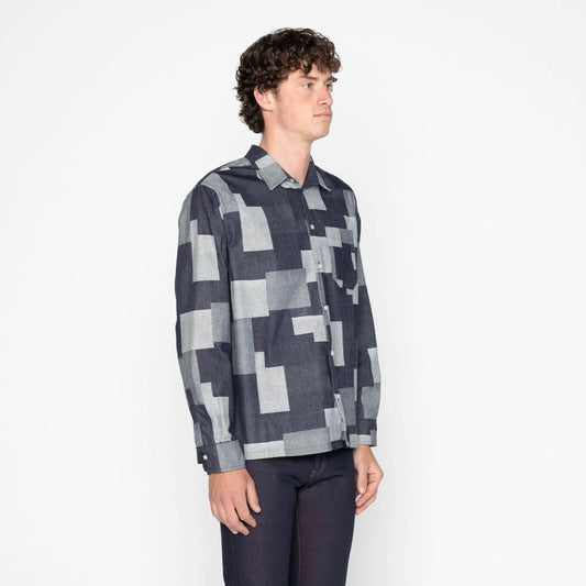 True Shirt Jacquard Denim Indigo