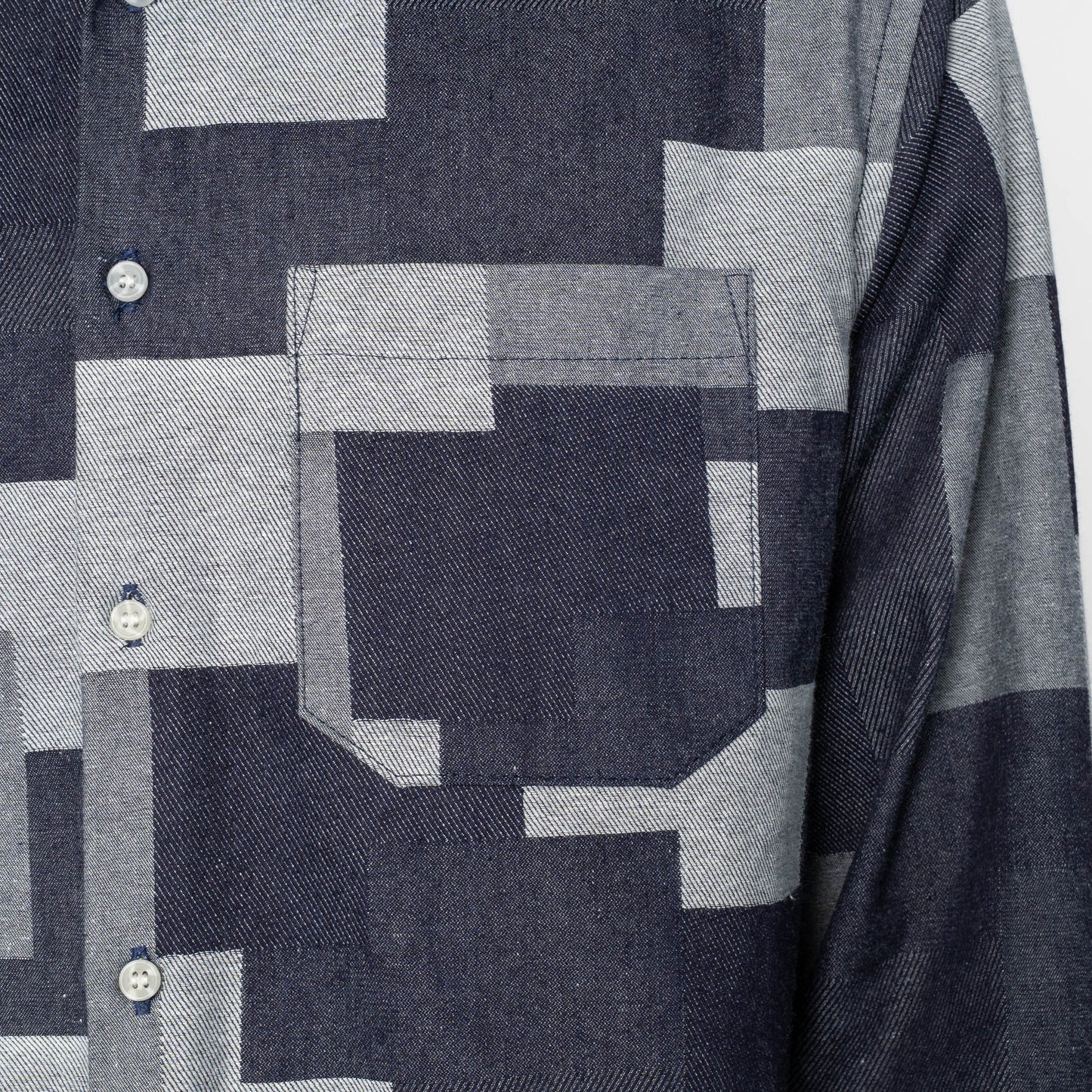 True Shirt Jacquard Denim Indigo