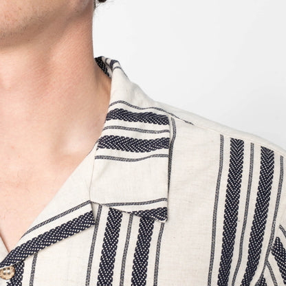 Aloha Shirt Dobby Bands Natural