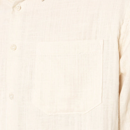 True Shirt Double Weave Slub Gauze Bone