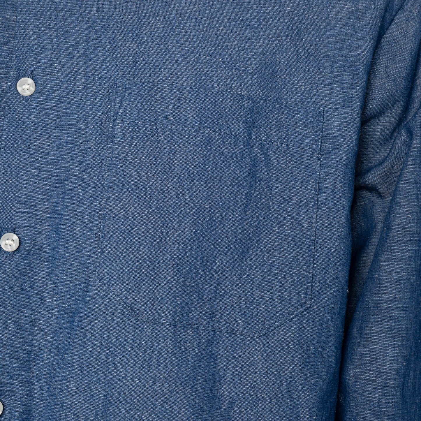 True Shirt Linen Blend Denim Indigo