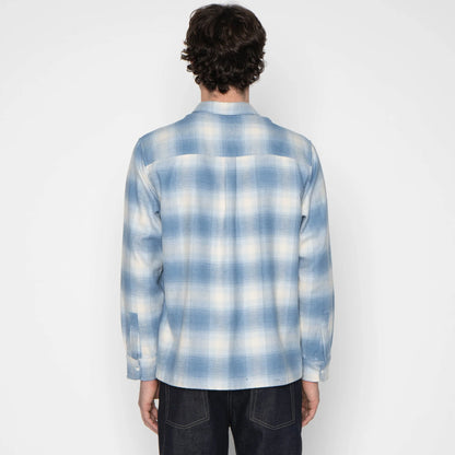 True Shirt Organic Supple Flannel Faded Indigo