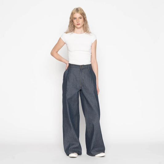 Wide Leg Trouser Natural Indigo