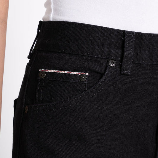 Women's Classic Solid Black Selvedge