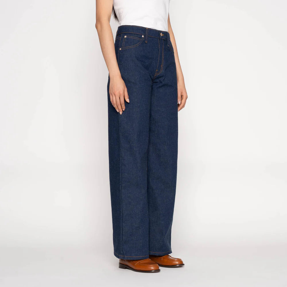 Wild Wild West - 2x1 Nep Dungaree Denim - Mid Indigo