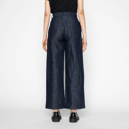 Maudie Linen Blend Denim Indigo