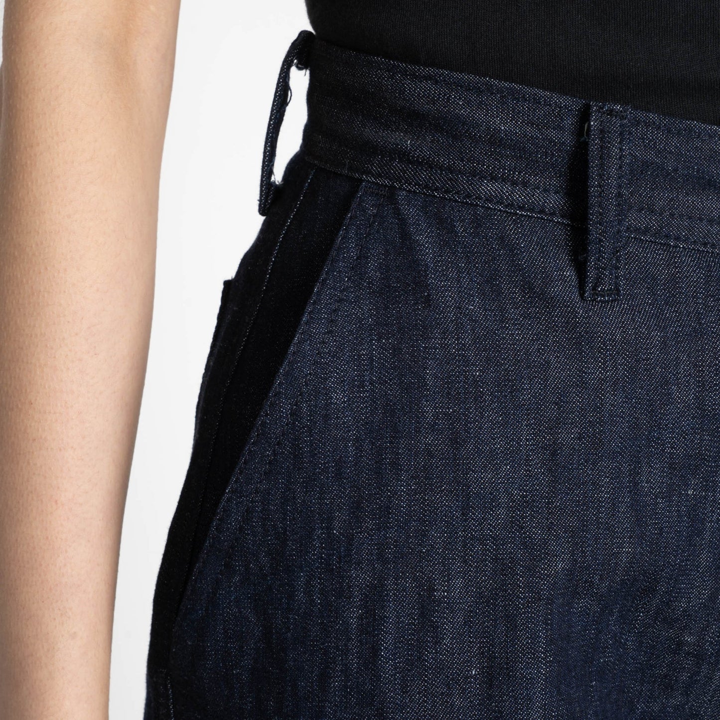 Maudie Linen Blend Denim Indigo