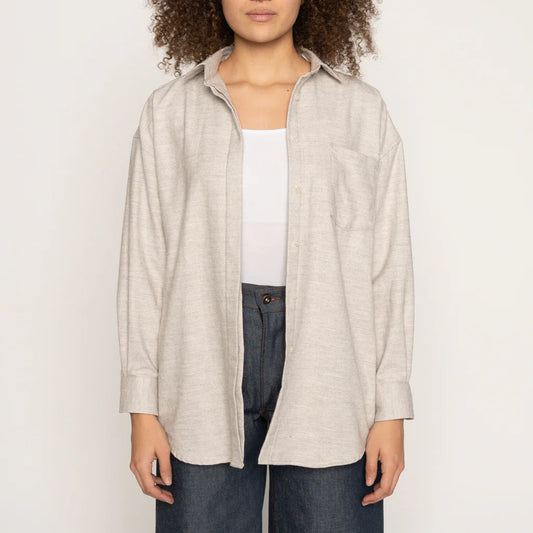 Roomy Shirt Yak Fiber Whisper Grey