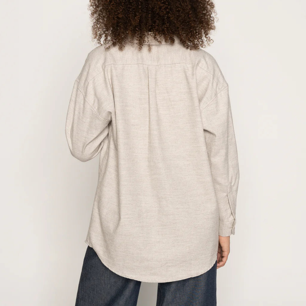 Roomy Shirt Yak Fiber Whisper Grey