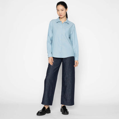 Maudie Linen Blend Denim Indigo