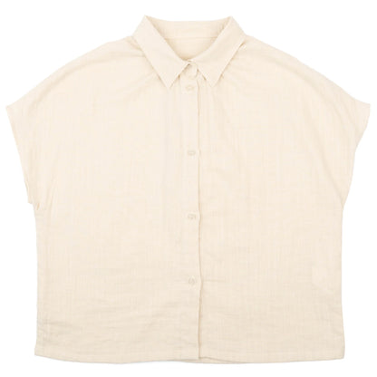 Billie Double Weave Gauze White Shirt