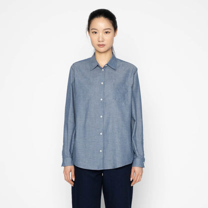 Judy Chambray Multicolor Nep Blue Shirt