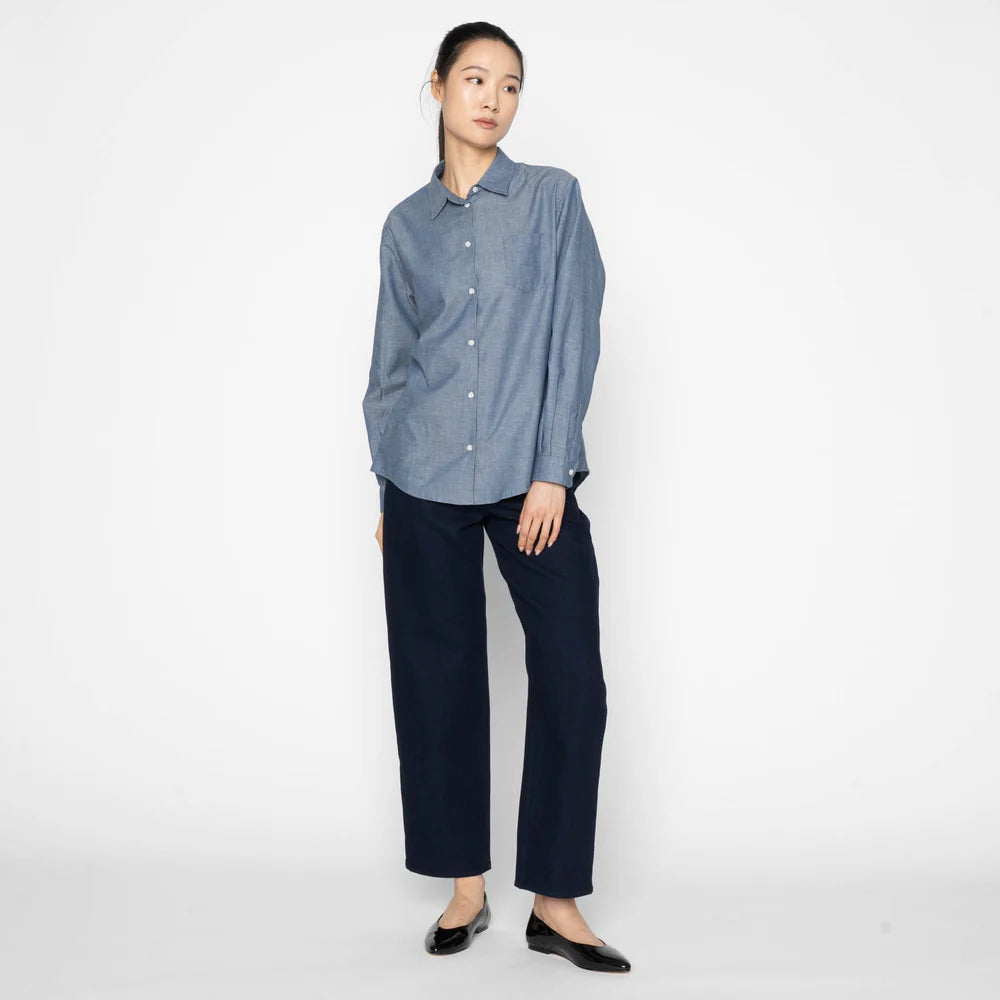 Judy Chambray Multicolor Nep Blue Shirt