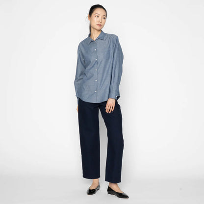 Judy Chambray Multicolor Nep Blue Shirt