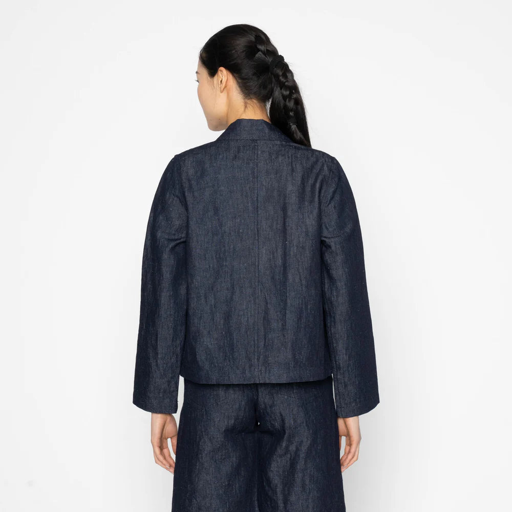 Gracie Linen Blend Denim Indigo