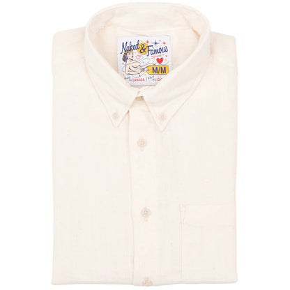 Easy Shirt Double Weave Slub Gauze White