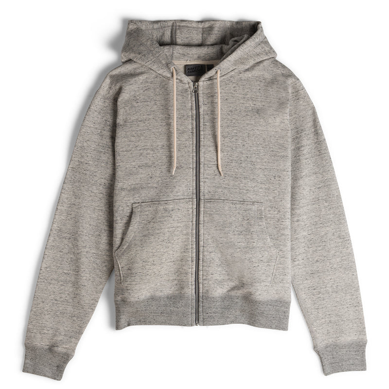 Zip Hoodie - Grey Terry