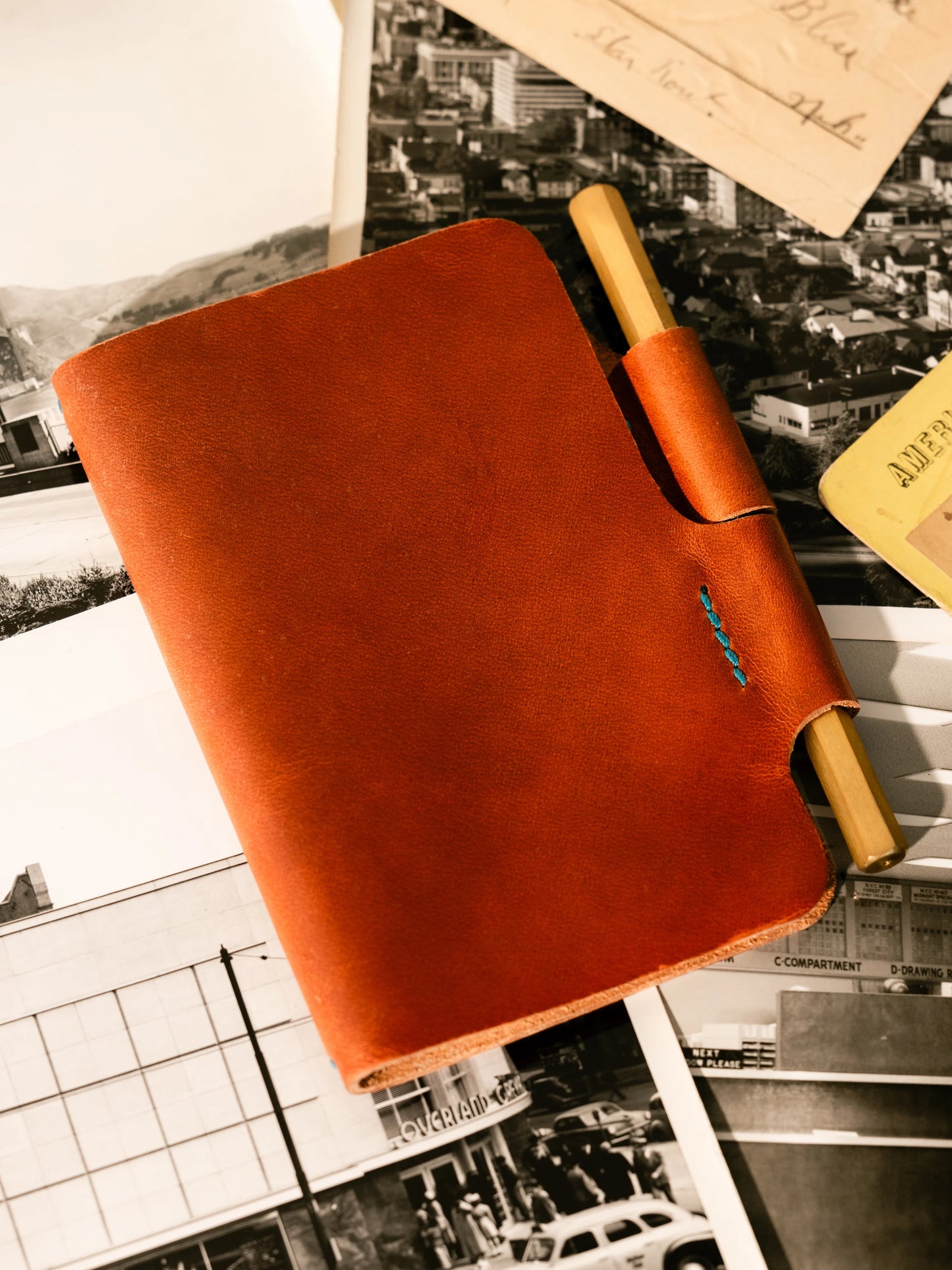 Companion Butterfly Close Pocket Notebook - English Tan