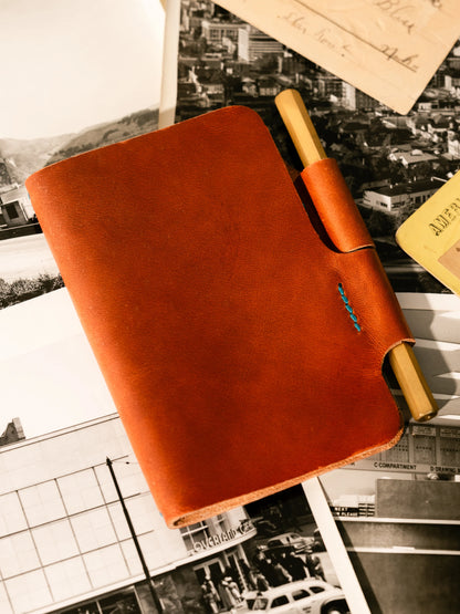 Companion Butterfly Close Pocket Notebook - English Tan
