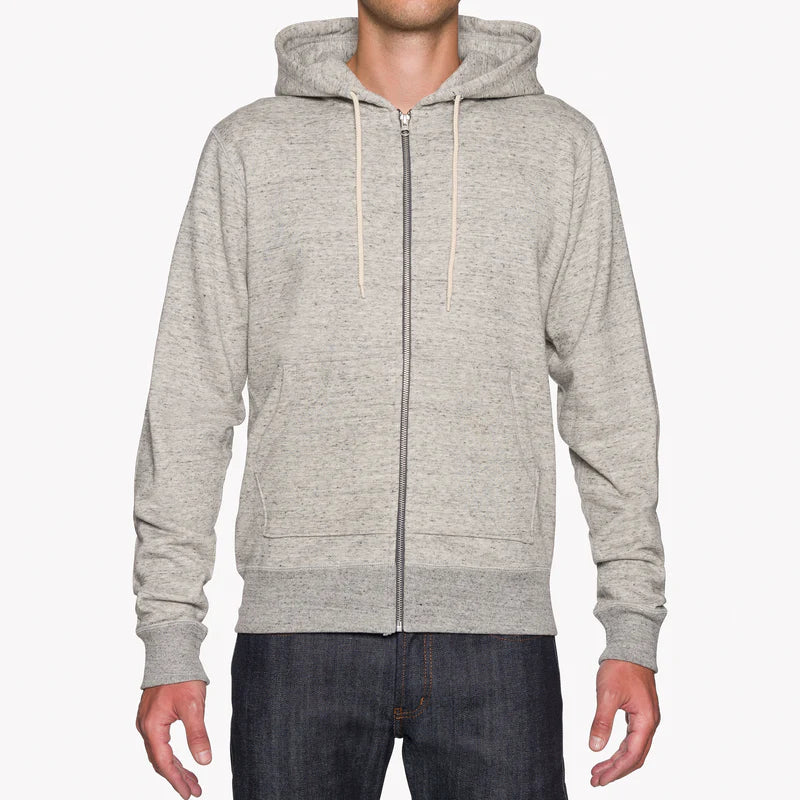 Zip Hoodie - Grey Terry