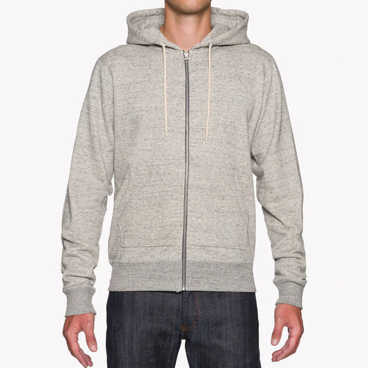 Zip Hoodie - Grey Terry