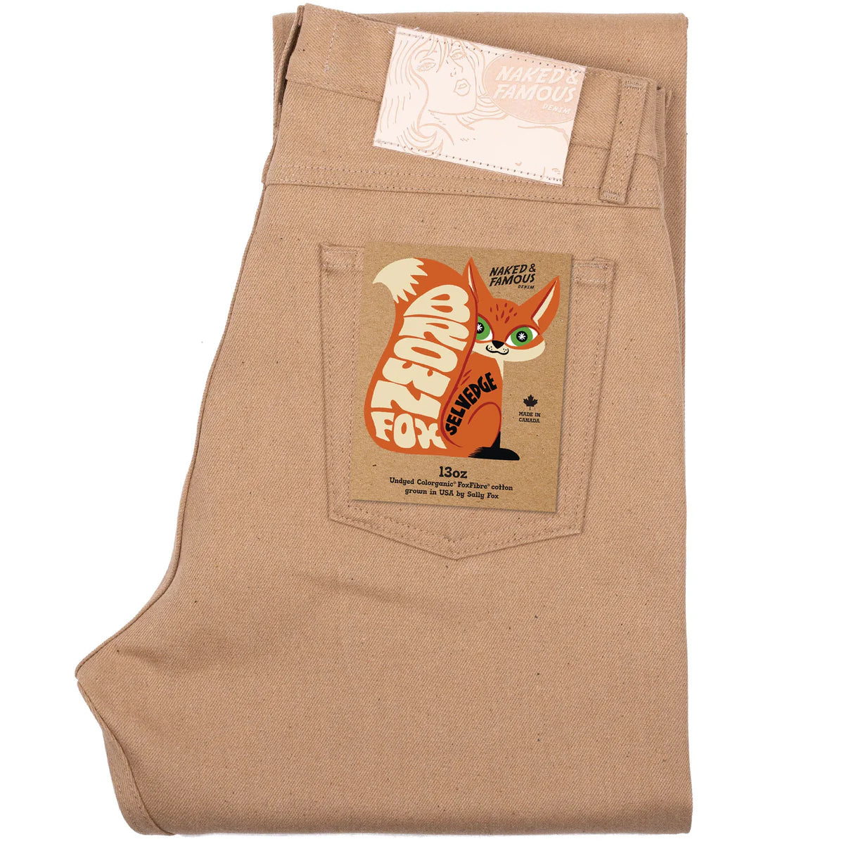 True Guy Brown Fox Fiber Selvedge Brown