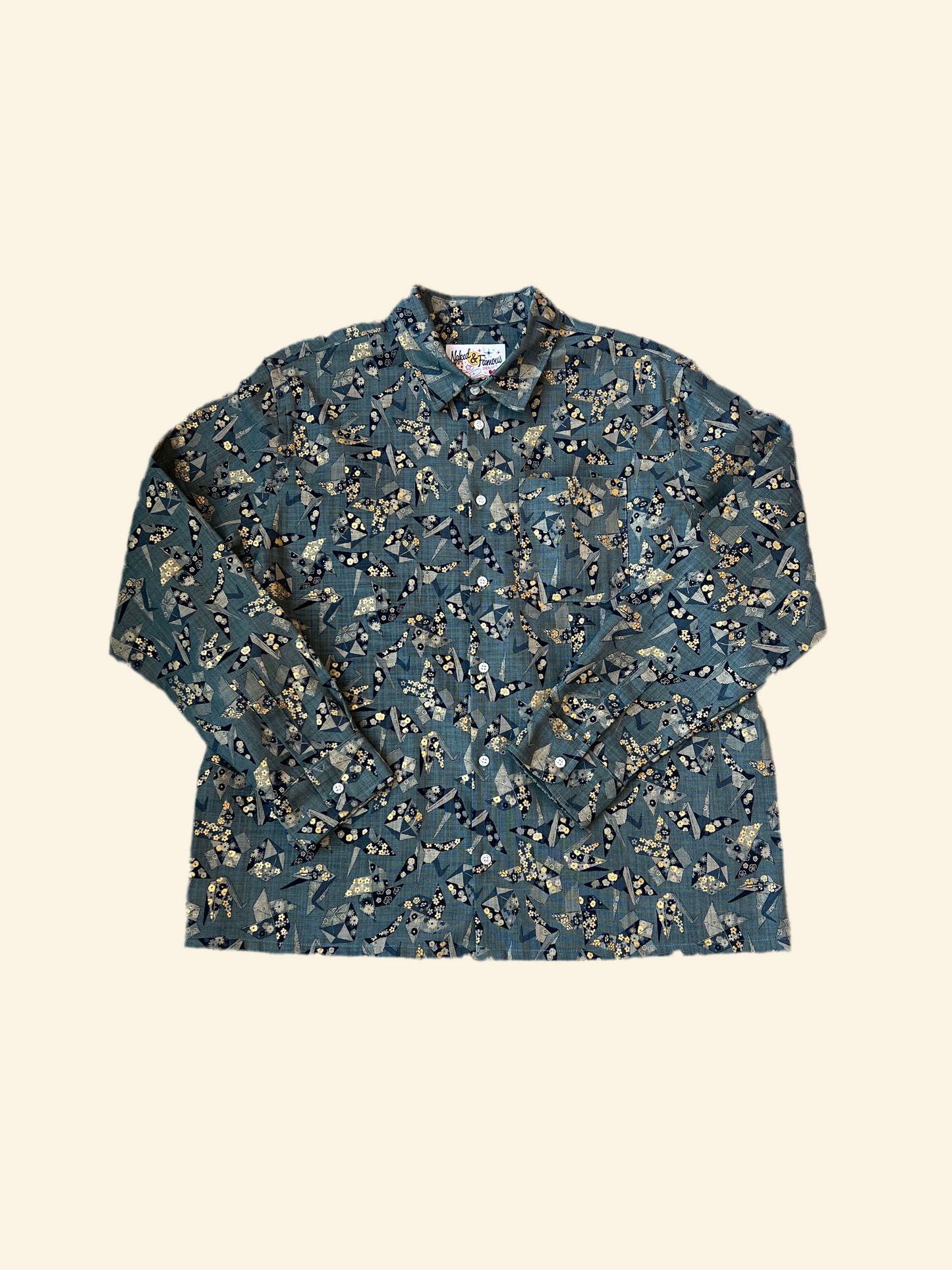 True Shirt Origami Poplin - Blue