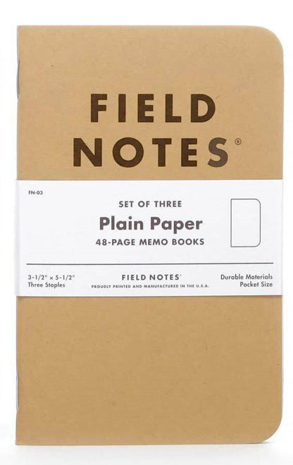 Kraft Plain 48 Page Memo Book