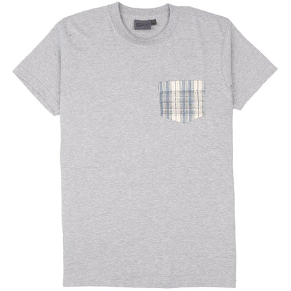 Pocket Tee - Heather Grey - Asagi Sashiko
