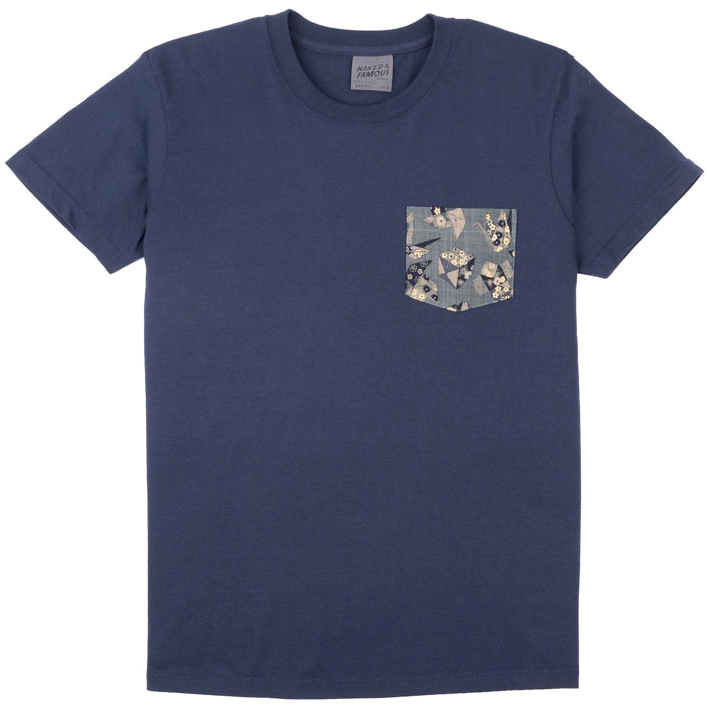 Pocket Tee Origami Poplin - Navy